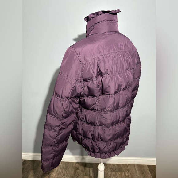 Elegant Women's Plum Puffer Jacket - Picture 3 of 13